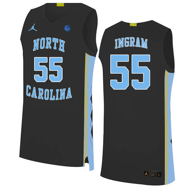 Men #55 Harrison Ingram North Carolina Tar Heels College Basketball Jerseys Stitched Sale-Black - Click Image to Close